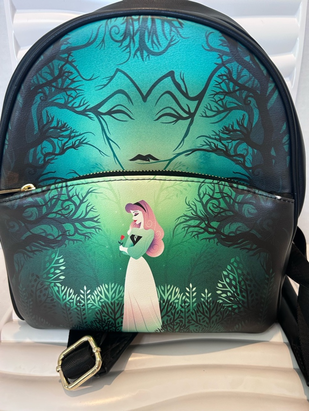 Danielle Nicole Teal & Green  Sleeping Beauty Fairy Tale Mini Backpack